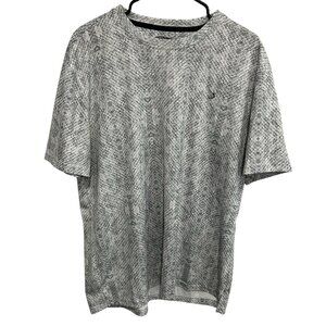 Reel Legends Freeline Gray Patterned Short Sleeve Shirt Sz Large